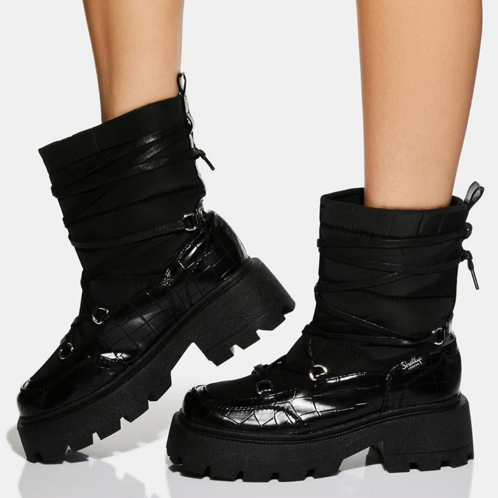 Shellys London BIG BLACK  Snowfall Snow Boots  ( BRAND NEW !!! )